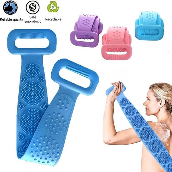 Towel Exfoliation Cleaning Silicone Bath Brush Shower
