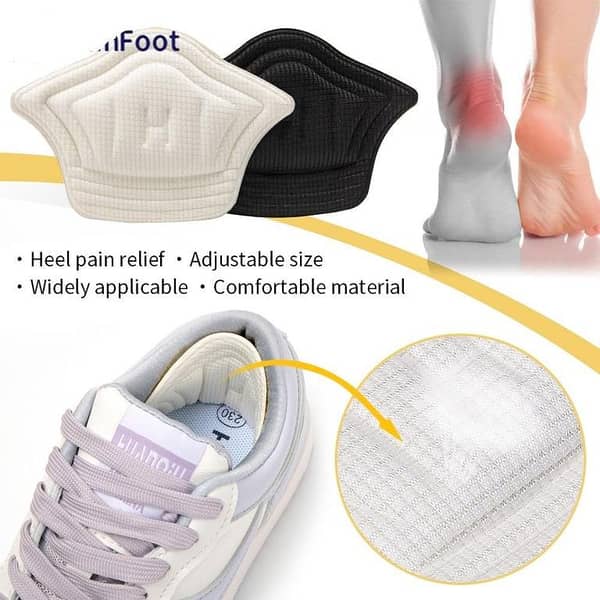 Insoles for Sport Shoes Patch High Heel Pad Insole Set (2 pcs) Size Adjustable, Adhesive Heel Cushions for Shoes