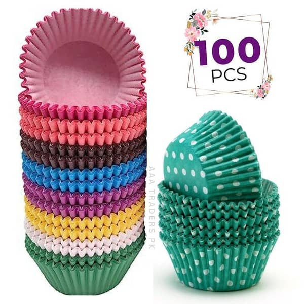 100Pcs Cupcake Liner Baking Cup Cupcake Paper Muffin Cases Cake Box Cup Party Tray Decor Cake