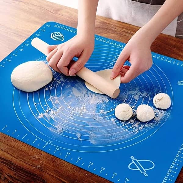 Roti Mat Silicone Reusable Baking Mat for Pastry & Roti Rolling Extra Large with Measurements - Multi colour