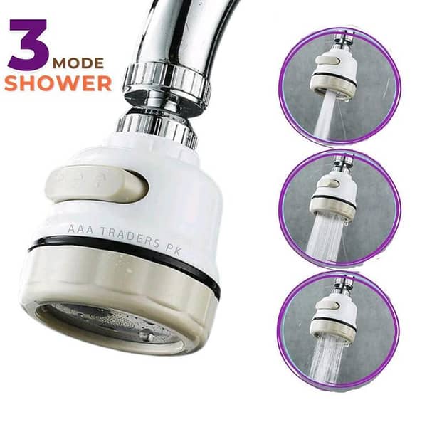 3 Modes Faucet Aerator Moveable Flexible Tap Head Shower Diffuser Rotatable Nozzle Adjustable Booster Faucet Kitchen Accessories