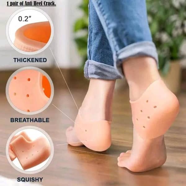 Silicone Moisturizing Gel Heel Anti-Crack Socks to Eliminate Cracks Feet Skin Care