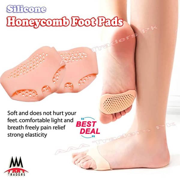 Silicone Honeycomb Foot Pads Forefoot Insole Shoes High Heel Soft Insert Non-slip Feet Protection Ladies Pain Relief Foot Care