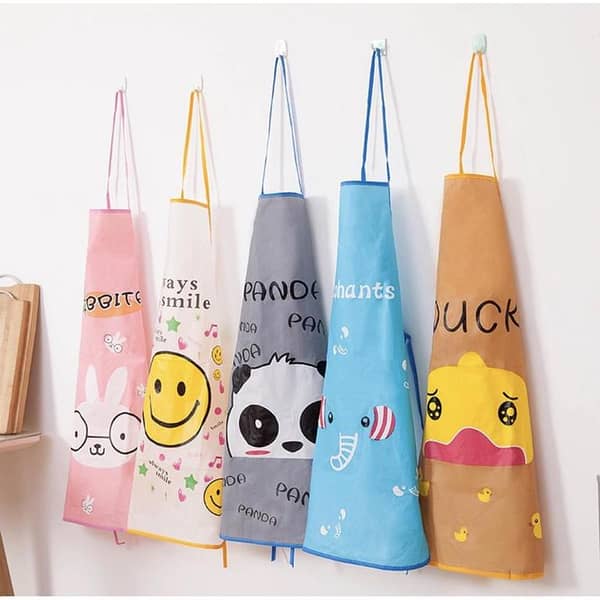 Kitchen Waterproof Apron for Adults, Oil-Resistant Sleeveless Cooking Apron by Brand, for Women, Baking and Restaurant Use