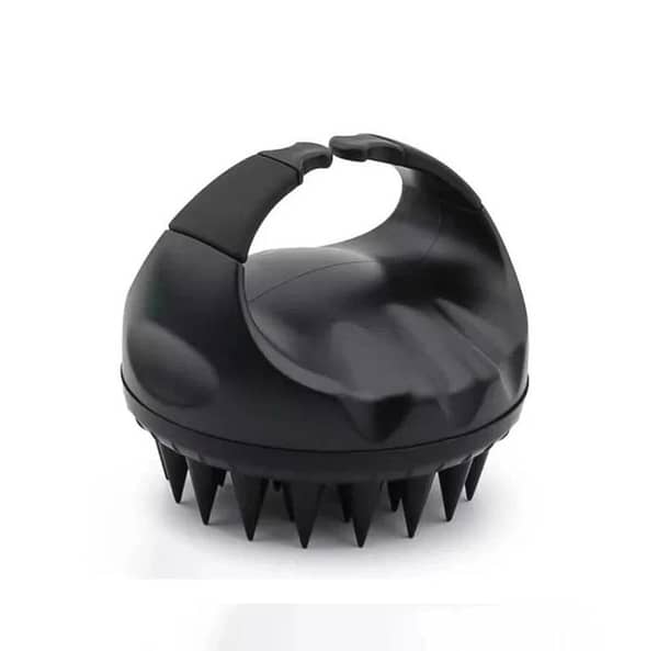 Portable Silicone Shampoo Brush, Handheld Round Soft Scalp Massager for Hair Care