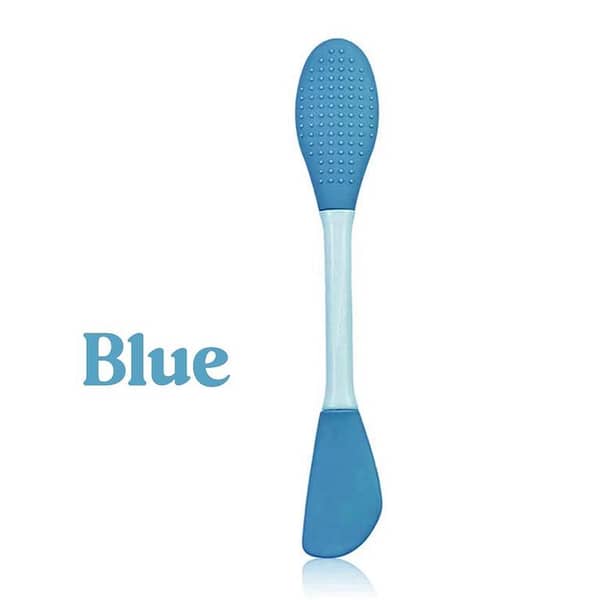 Silicone Double Head Mask Brush, Silicone Face Wash Brush, Mud Film Special Scraper Applicator, Facial Cleansing Brush, Cleaning Tool