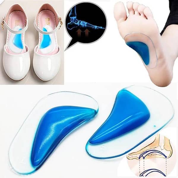 Dr. Foot Plantar Fasciitis Orthotic Insole Arch Support Silicone Insole Flat Foot Flatfoot Corrector Shoe Cushion Insert Gel orthopedic pad