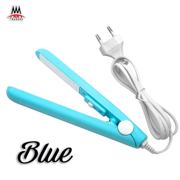 Mini Small Hair Straightener A-659, Portable Crystal Flat Iron for Bangs and Styling (Dual Voltage)