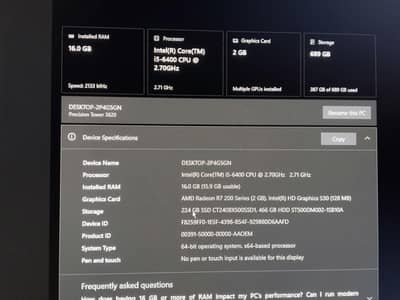 2GB graphics card And Total 700Ram