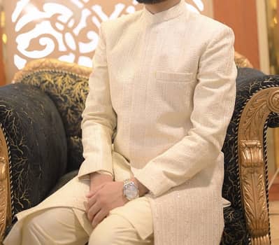 Groom Sherwani Set for Sale (One-Time Worn)