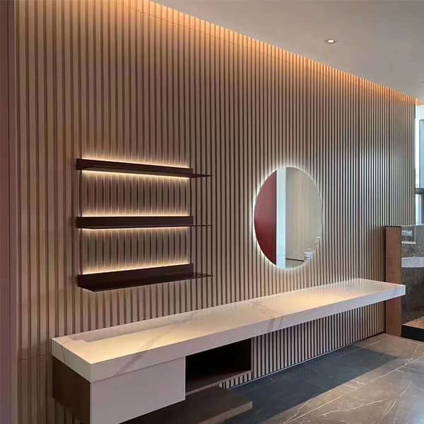 Wpc fluted panel-Media wall- Pvc wallpanel-Solid panel-Wall panel 1