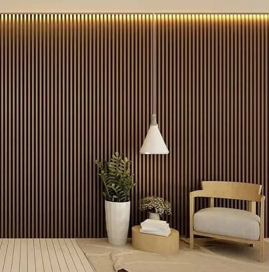 Wpc fluted panel-Media wall- Pvc wallpanel-Solid panel-Wall panel 11