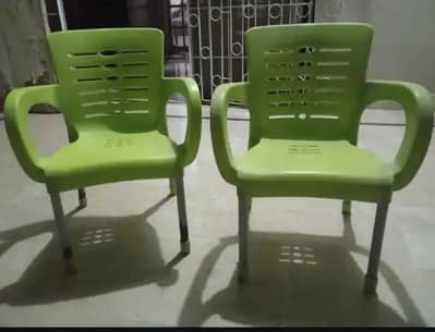 Comfortable Kids Chairs=2 (Green)