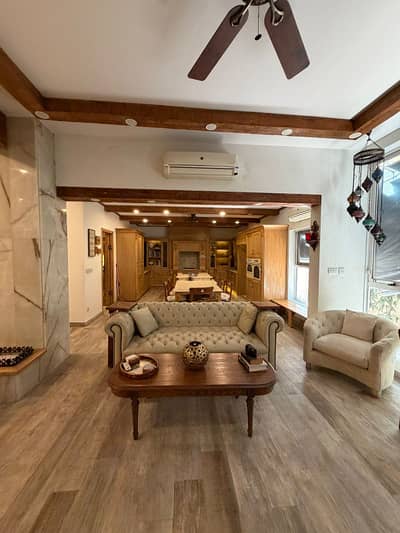 34 Marla Slightly Used Spanish Design 7-Bed Room Facing Park Bungalow For Sale At Prime Location Of DHA Lahore Near To Park Masjid & Commercial Market.