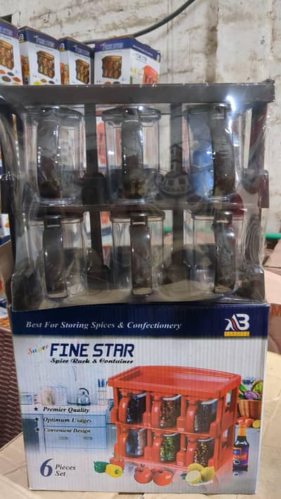 Masala Rack and Containers