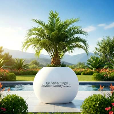 A1 Concrete Big Planter, Flower Pots. InDoor and Outdoor Decoration