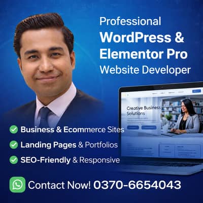Professional WordPress & Elementor Pro Website Developer