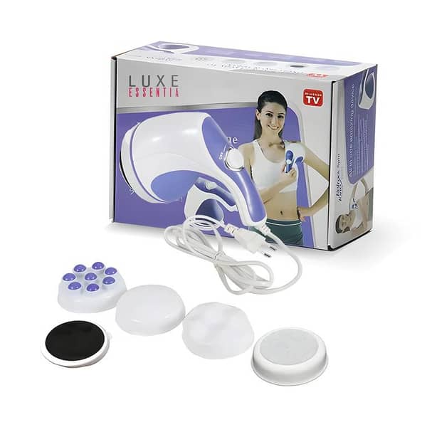 Electric Body Massager Machine Set with Heat and Roller for Legs, Feet, Shoulders, Neck, and Back – Portable Physiotherapy Handheld Massager for Men and Women with High-Quality Accessories