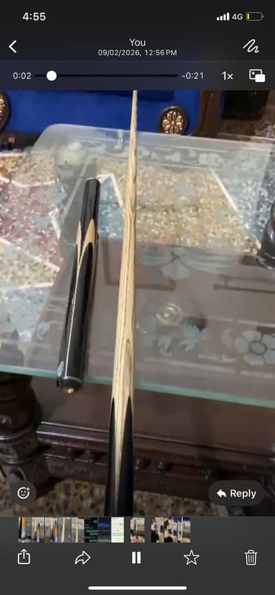 Original Slp snooker cue 58