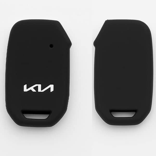 New 2025 Kia Sportage Silicone Key Cover – Soft Rubber Protective Case – Smart Key Fob Shell (Black)