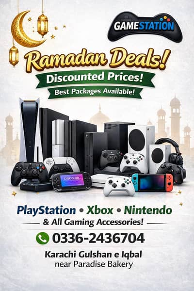 PS5|PS4|PS3|XBOX SERIES S|X |ONE S|X /PLAYSTATION FAT/SLIM/PRO/KARACHI