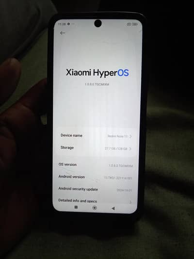 redmi note 11 mobile and box 6/128