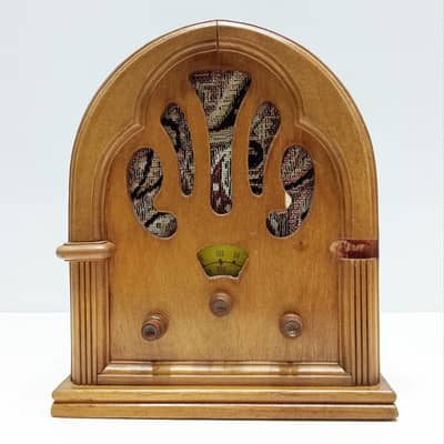 Vintage 1980s Wooden ANTIQUE RADIO Replica AM/FM Radio | made in Spain