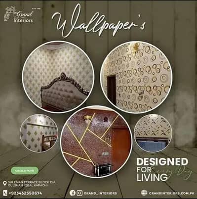 Wallpapers wall morals wall panels wpvc panels by Grand interiors