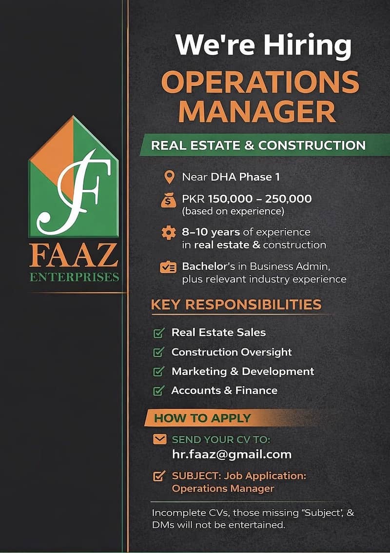Operation Manager - Real Estate Jobs - 1111205419