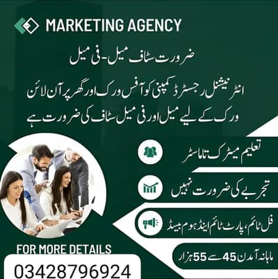 Part Time / Full Time Jobs – Students & Housewife Welcome ‎