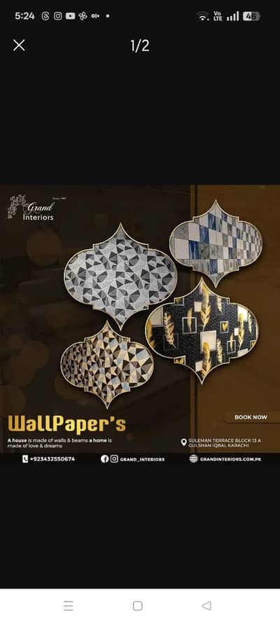 wallpapers wall morals wall panels wpvc panels by Grand interiors