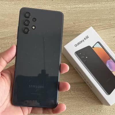 SAMSUNG A32 WITH BOX AND GENUINE PANEL