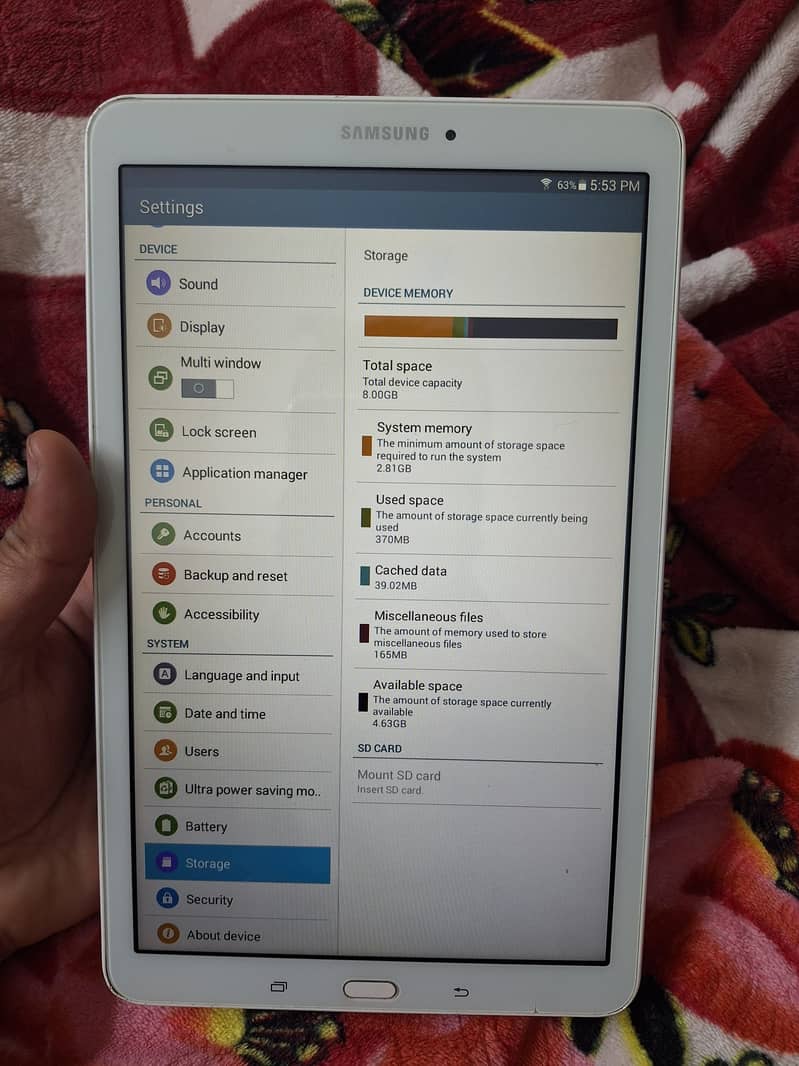 Samsung tab E 2