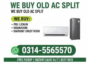 We Buy Old & Dead ACs (Split & Window)