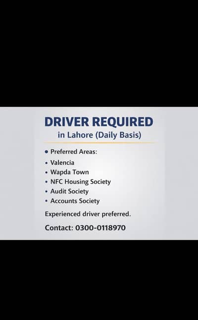 Driver Required for Suzuki Alto | NFC Phase 1