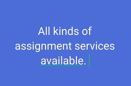 Assignment writing