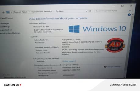 HP Envy Laptop i5 6_Generation