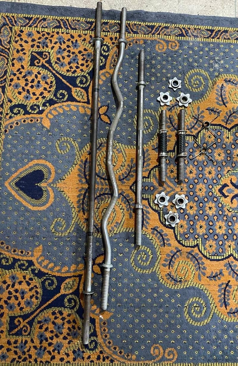 Dumbells, Weights, Bench, Wall Cable Machine 1