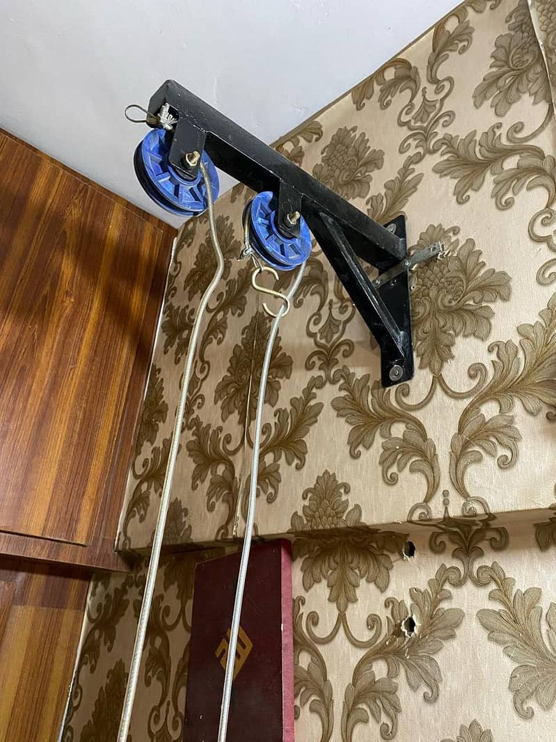 Dumbells, Weights, Bench, Wall Cable Machine 10