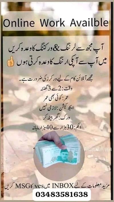 Online job at Home/Part Time/Data Entry/Typing/YouTube course/Teaching