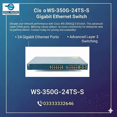 Cisco WS-C3560G-24TS-S Gigabit Ethernet Switch