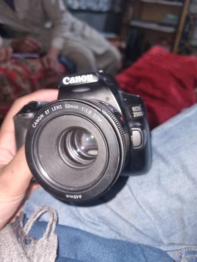 canon 250 d with STM 50mm lense