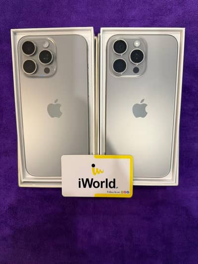 iPhone 15 Pro Max 256gb PTA Approved Fresh Stock