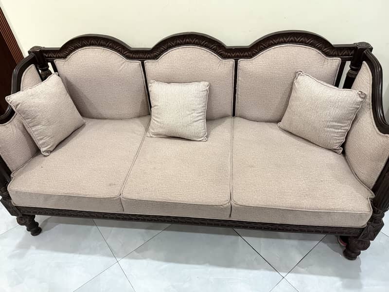 Solid wooden sofa 2