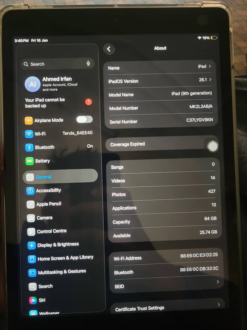 Ipad 9th Generation 3