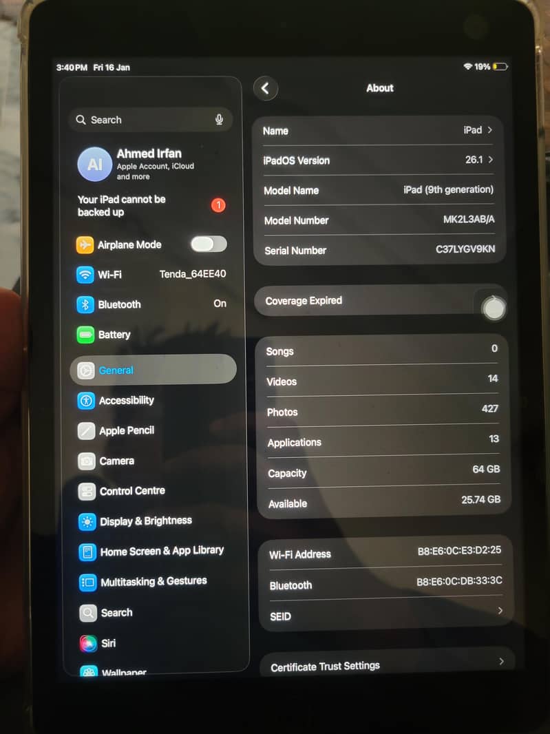 Ipad 9th Generation 4