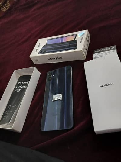 Samsung A05 black clr complete box 4/64