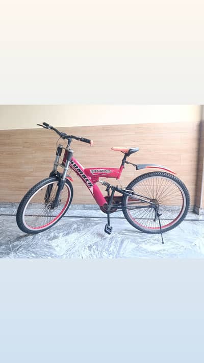 Hummer Mountain Bicycle – Red | Dual Suspension | Good Condition