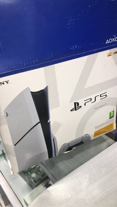 Ps5 slim zero condtio playstation completely box 99 percent condition
