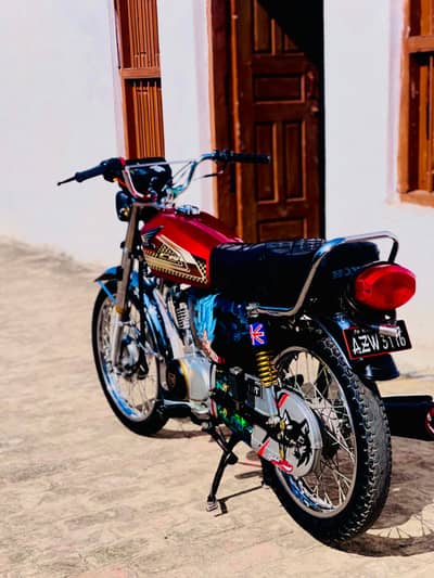 Honda CG 125 2023 Black For Sale With Double Saman